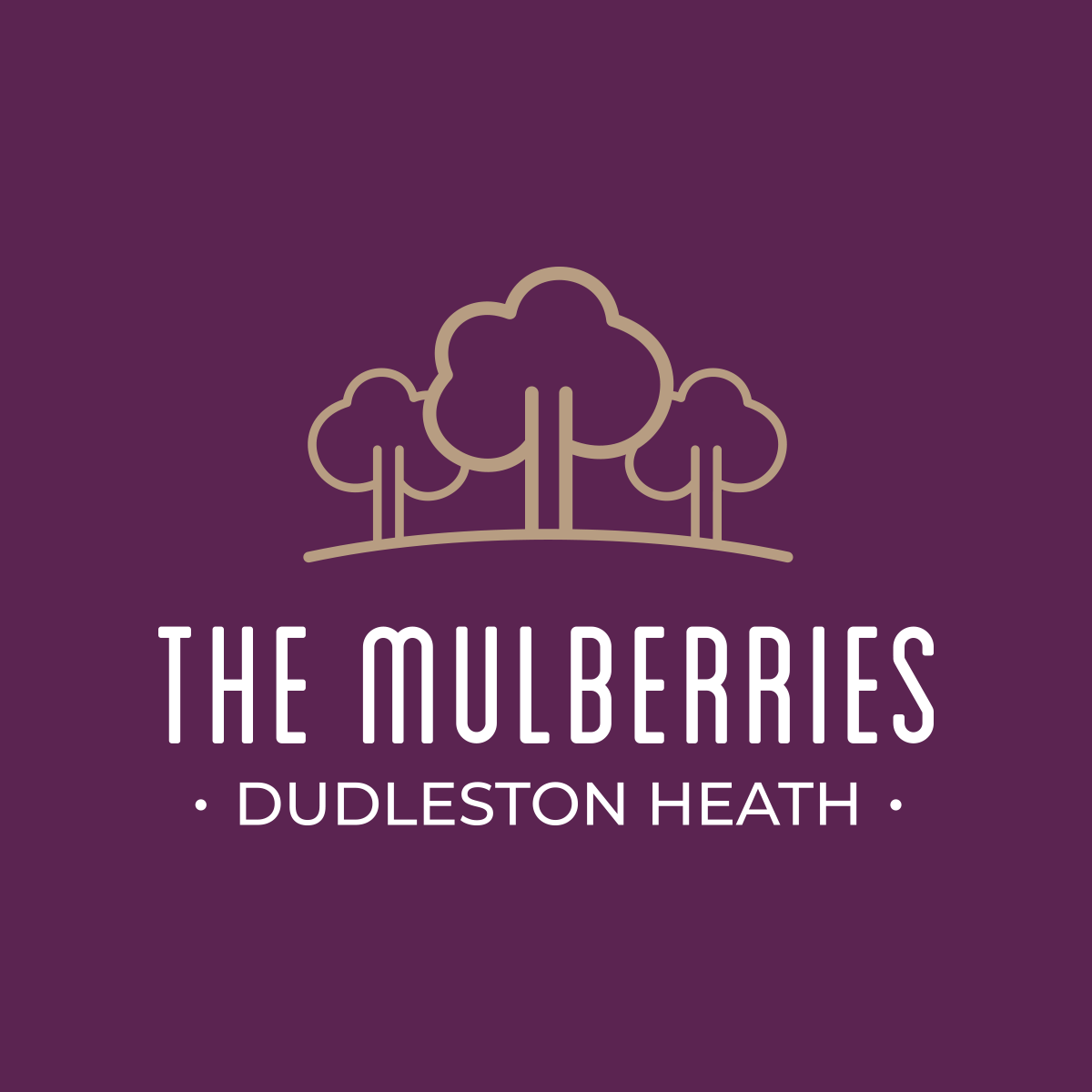 The Mulberries Dudleston Heath logo, new homes development in Ellesmere, Shropshire