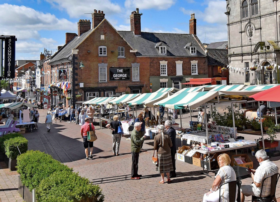 Oswestry market town in North Shropshire near new homes developments